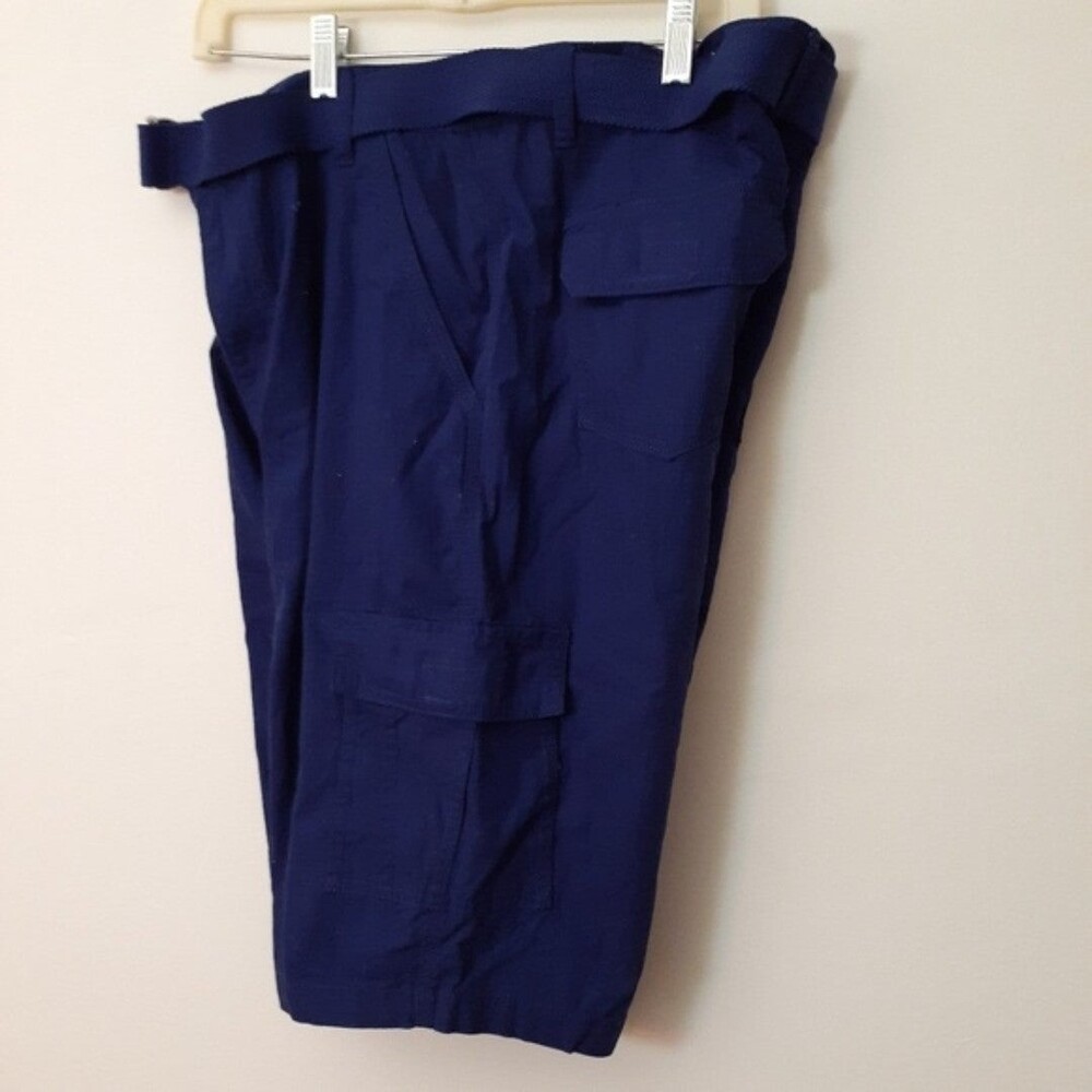 blu rock shorts mens 36 m l blue cargo fishing hiking walking cotton casual